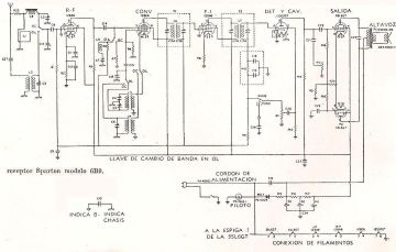 Sparton 6B9 schematic circuit diagram